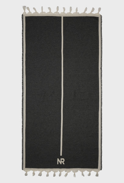 NR BEACH TOWEL - BLACK