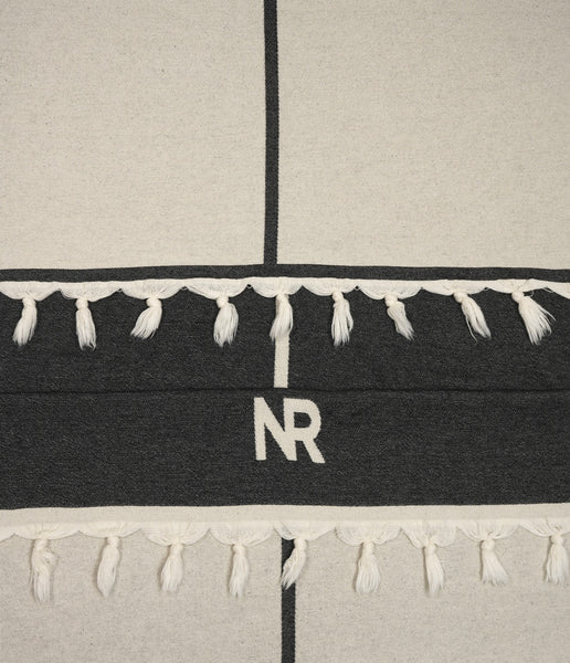 NR BEACH TOWEL - BLACK