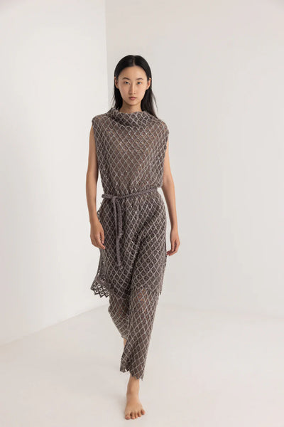 POSITANO COVER-UP - STONE GREY