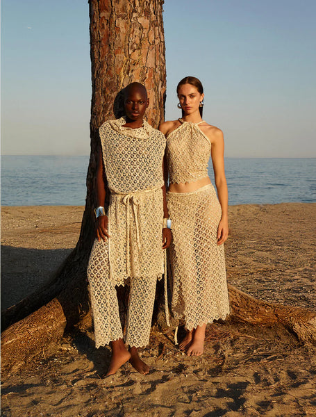 POSITANO COVER-UP - STONE GREY