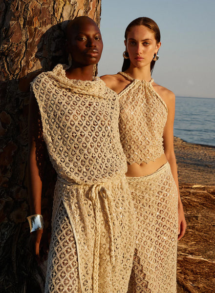 POSITANO COVER-UP - STONE GREY