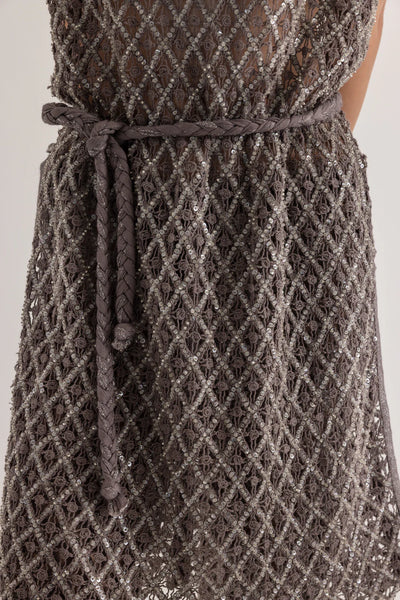 POSITANO COVER-UP - STONE GREY