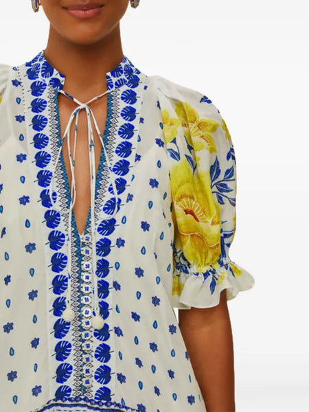 Zuli mosaic-print maxi dress