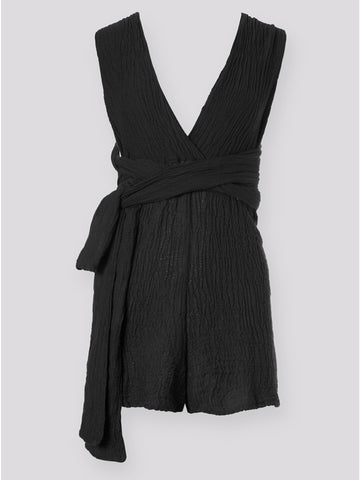 “Ariana” Playsuit - Charcoal