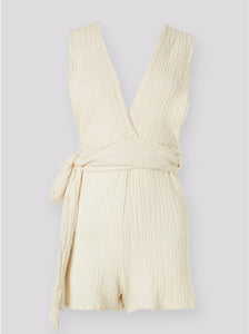 “Ariana” Playsuit - Ecru