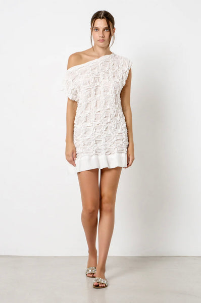 SOYA MINI DRESS - WHITE