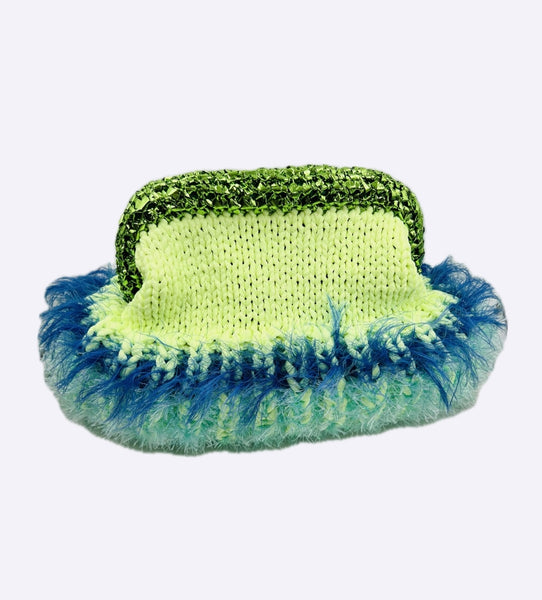 Bag Clutch Fluffy Lime