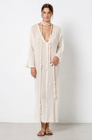 AMOUSA MAXI CAFTAN - MOCCA