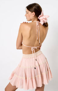 SERENA MINI SKIRT - ROSE