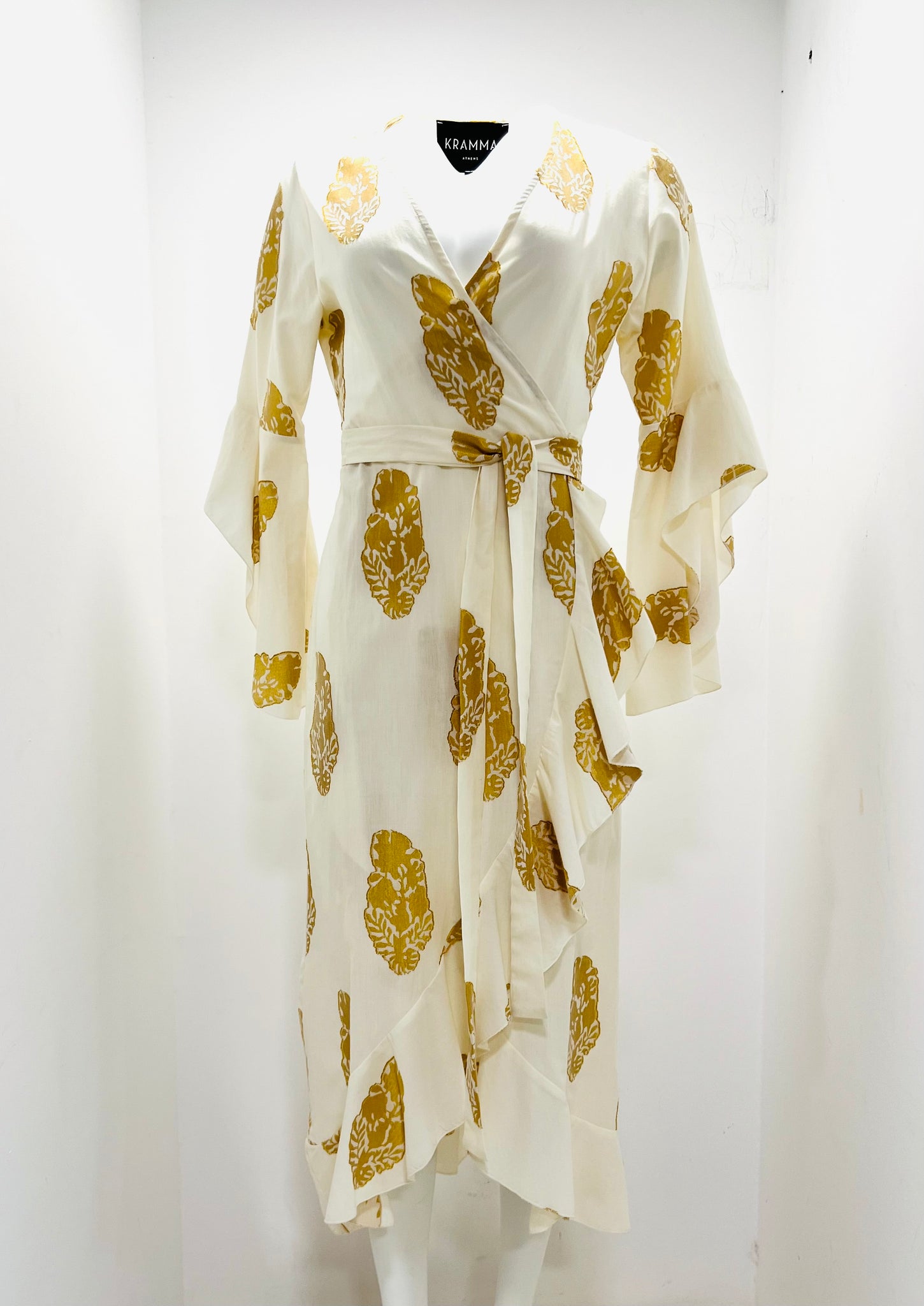 “Gold Leaves” Midi Dress