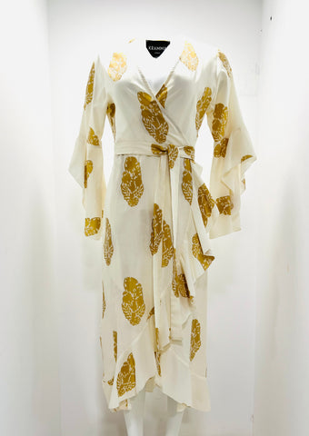 “Gold Leaves” Midi Dress