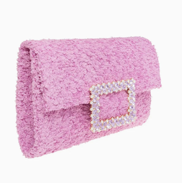 Clutch modello Minori tessuto manon fucsia