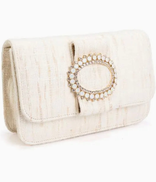 St.Barth model bag in raffia Beatrice cream