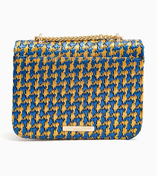 Paris model bag in multi-blue tahuata raffia