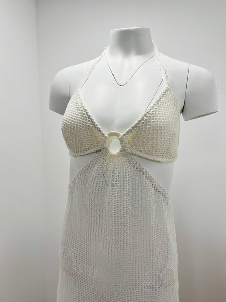 “Getting ready for a beach party” Perforated Dress