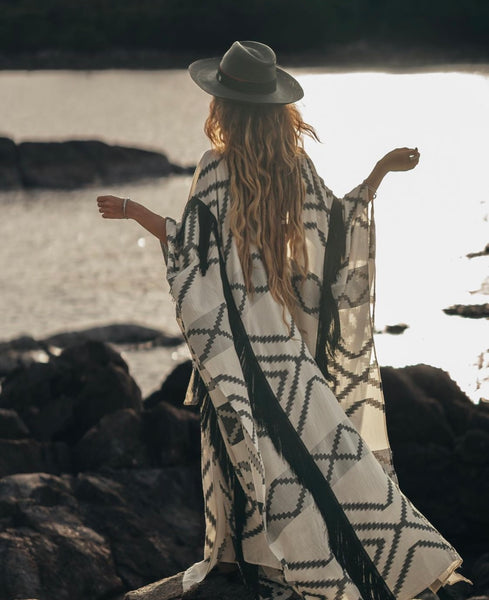 “Arleta” Cotton Kimono