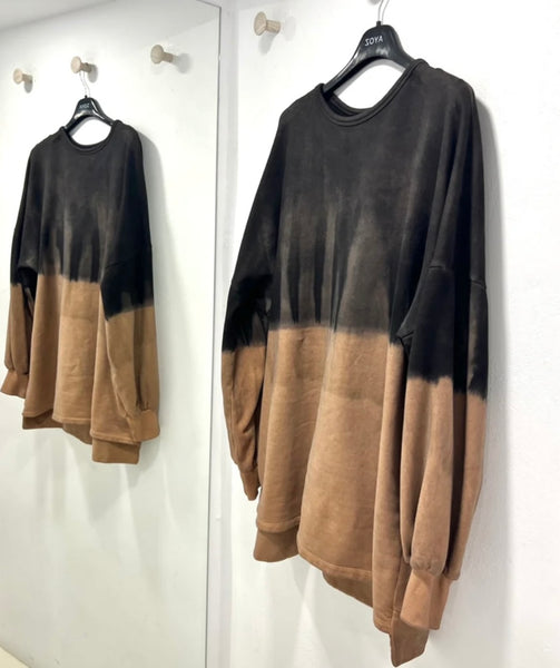 Tie dye Sweatshirt (Mocha)