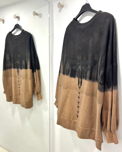 Tie dye Sweatshirt (Mocha)