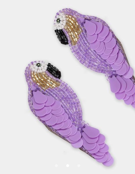 Ara Earrings - Purple