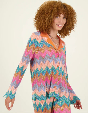 Emily Chevron Multi Color Shirt