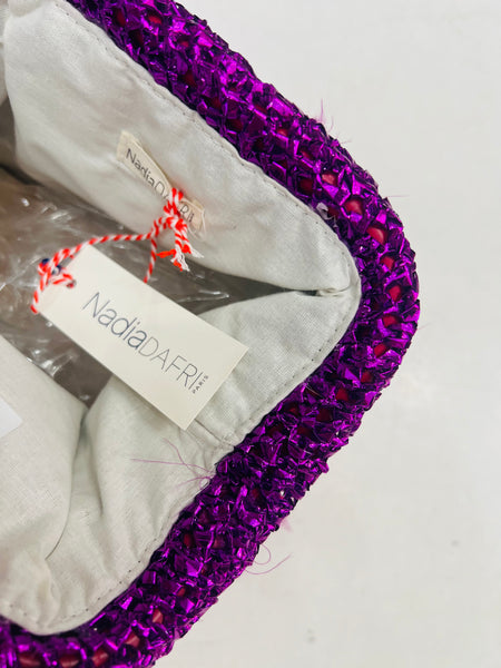 Clutch Bag Fluffy - Red / Purple