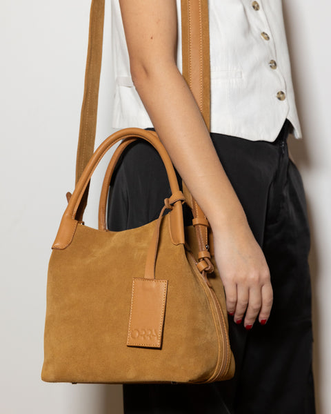 LONA SUEDE BAG - BISCOTTI