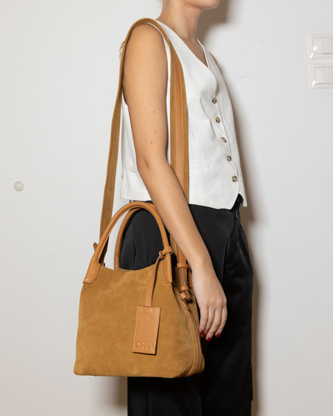 LONA SUEDE BAG - BISCOTTI