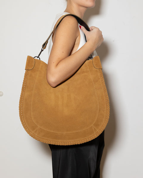 LUNA SUEDE BAG - BISCOTTI