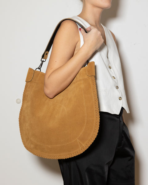LUNA SUEDE BAG - BISCOTTI