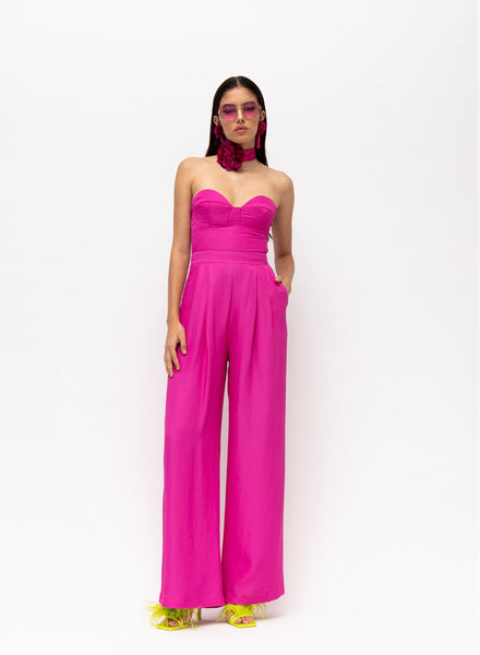 Syros Fuchsia Jumpsuit