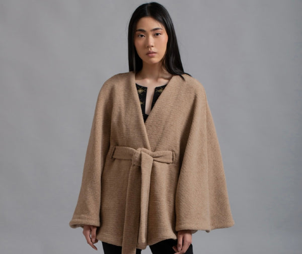 “Thea” Cape - Beige