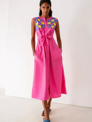 Kristen Lemon Dress | Pink