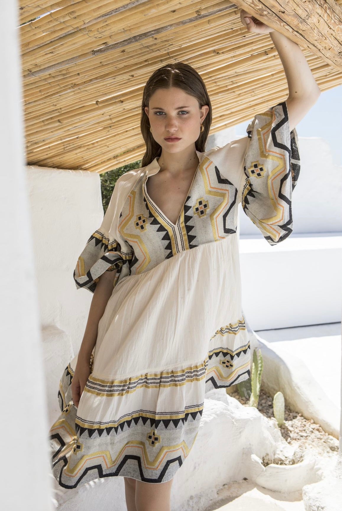 “Medora” Embroidered Dress