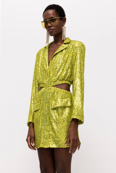 Hydra Lime Blazer Dress