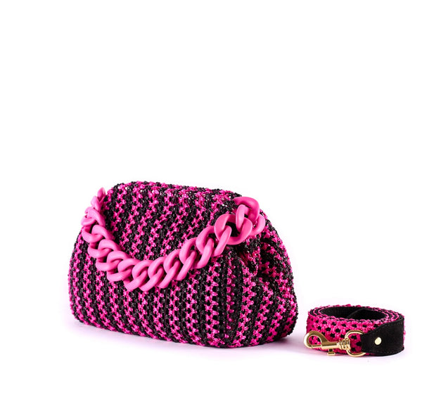 Barth Net - Fuchsia / Black