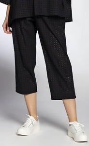 PANTS VOLUME CROPPED SQUARE VOILE/BRODERIE