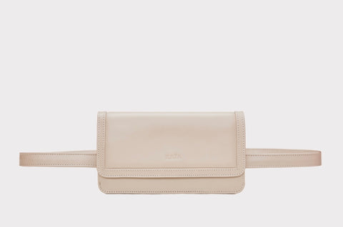 “Bianca” Leather Belt bag - White