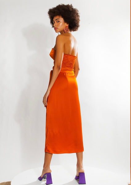 Dalilah Orange Dress