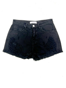 LESLIE Denim Shorts - Black