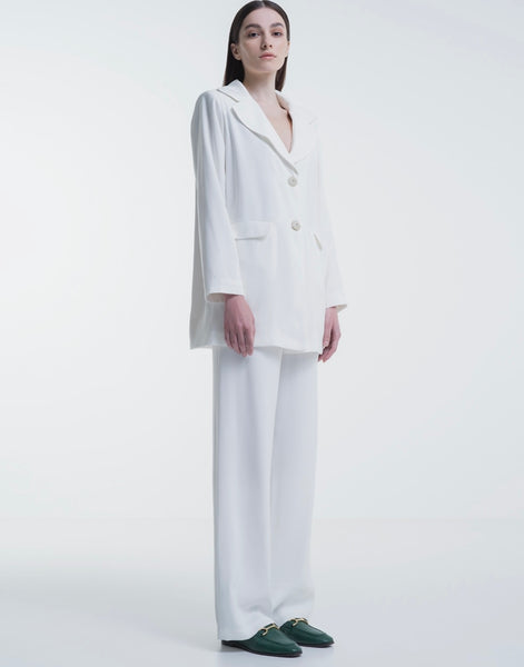 Cupro white jacket