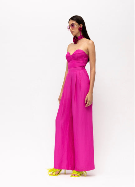 Syros Fuchsia Jumpsuit