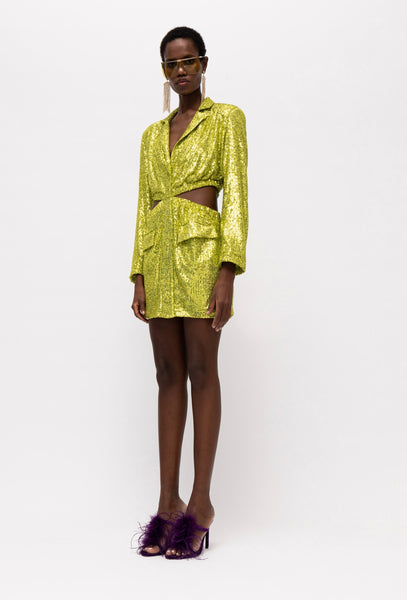 Hydra Lime Blazer Dress