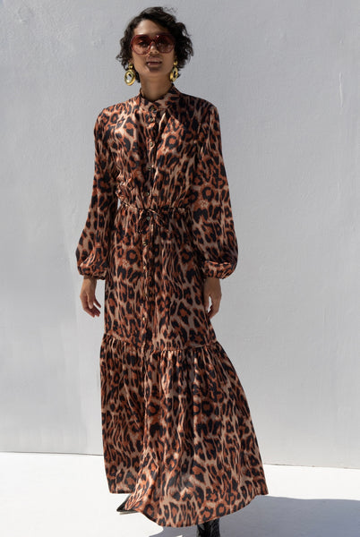 Sara Leopard Dress