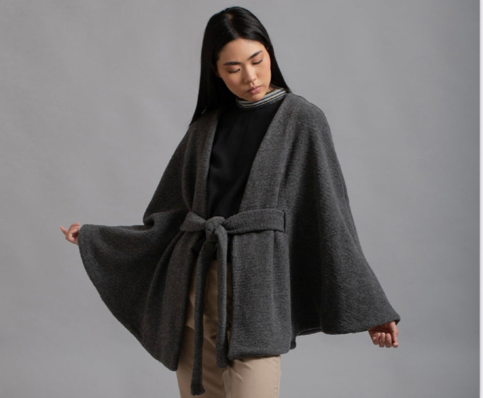 “Thea” Cape - Grey