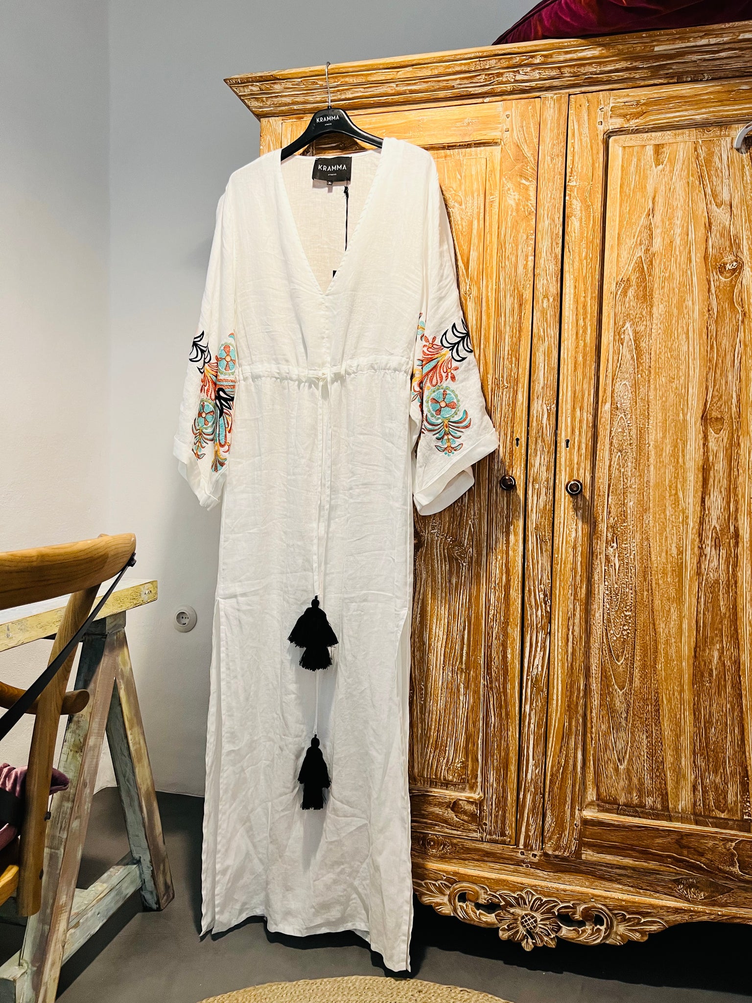 “Astypalaia” Embroidered Dress