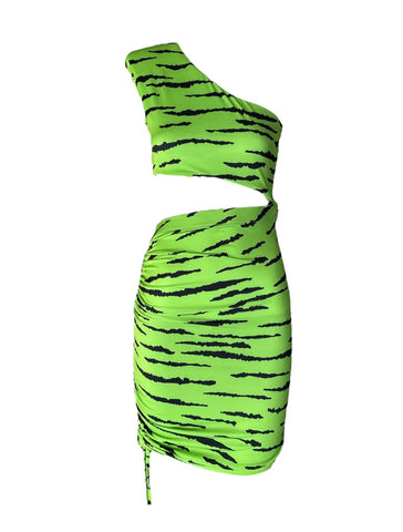 Zebra Lime Dress