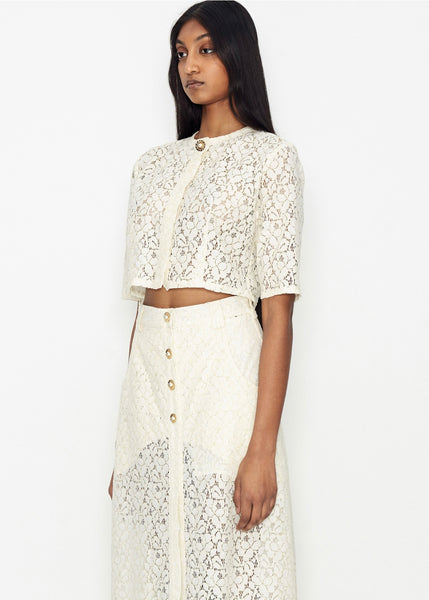 LACE N GRACE SKIRT - OFF WHITE
