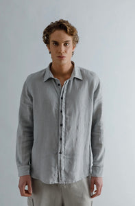 Linen Viscose Shirt - Grey
