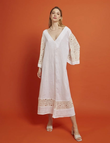 “Antigone” Linen Dress