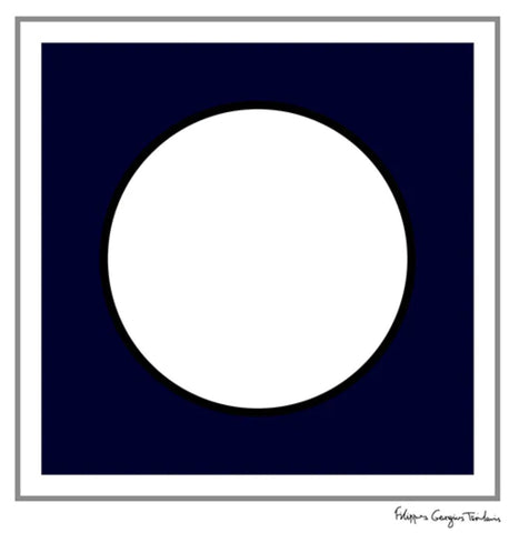 "Blue Circle of Nostalgia" bandana square 50